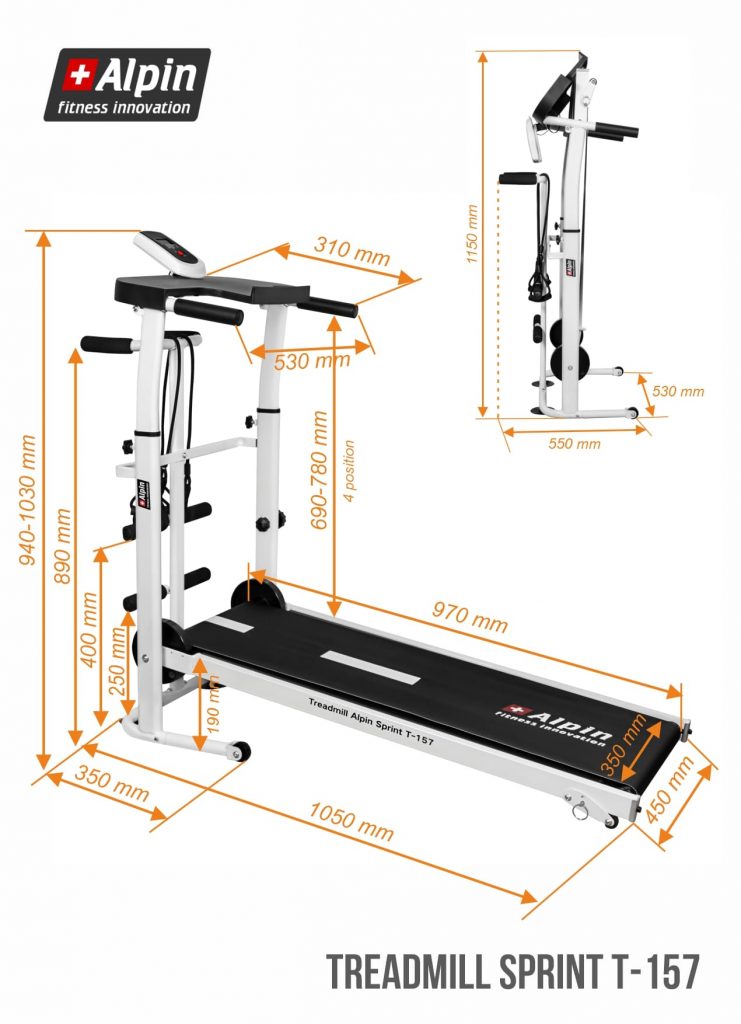 Treadmill Alpin Sprint T 157 size